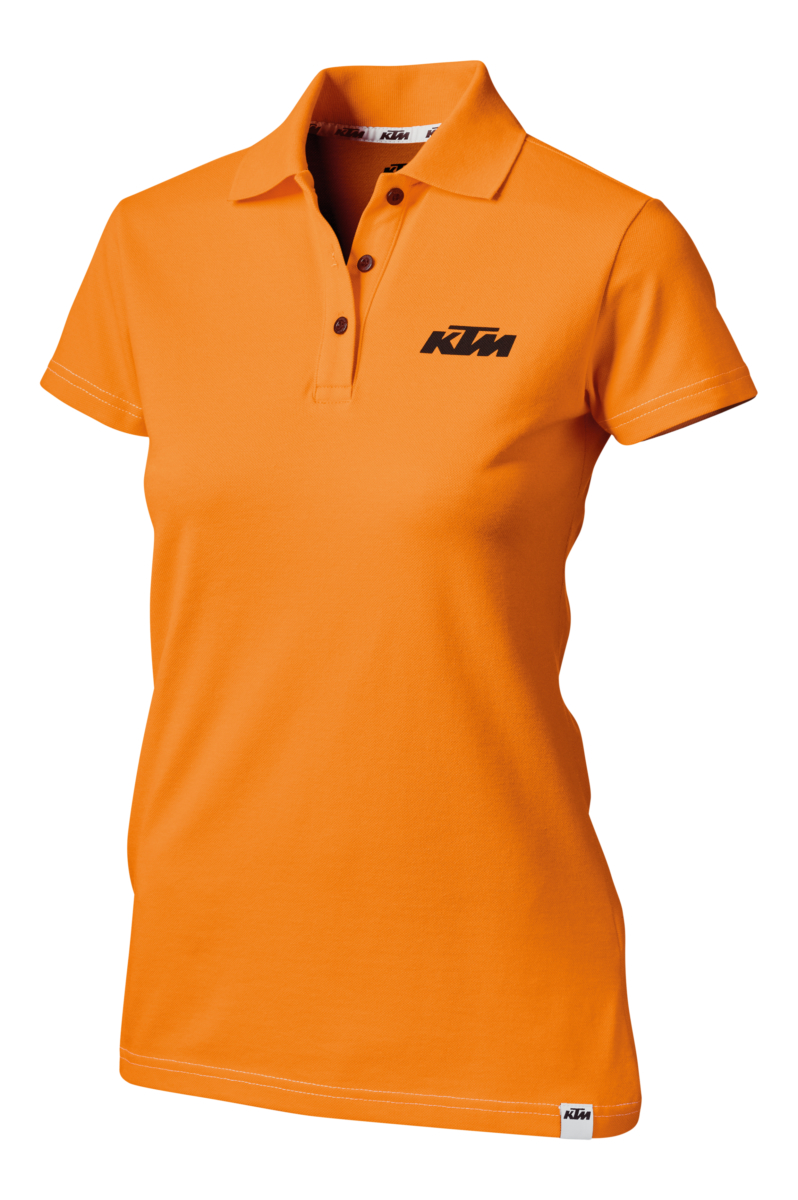 GIRLS RACING POLO ORANGE XS