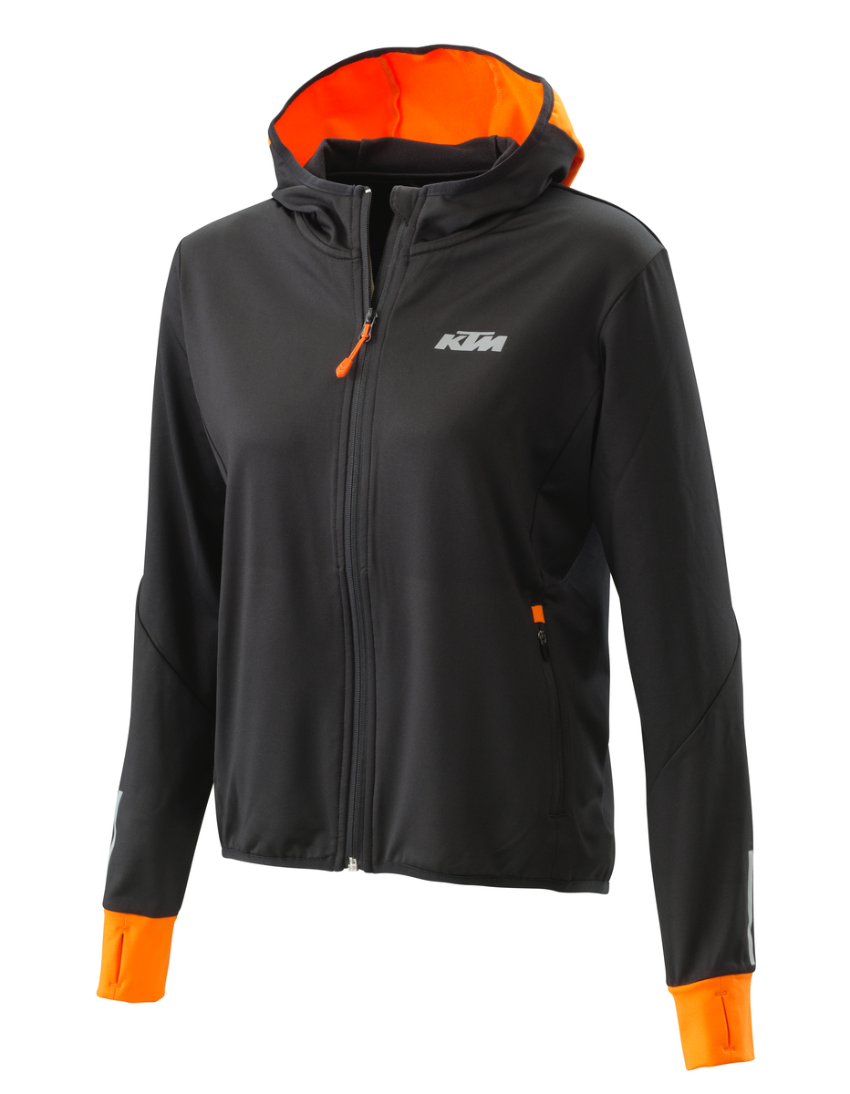 WOMEN EMPHASIS ZIP HOODIE M